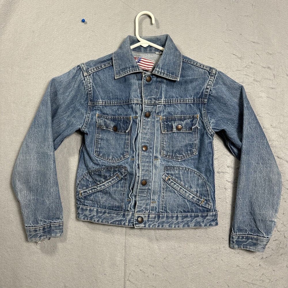 Dee Cee Denim Jacket Snao Buttons Womens No Size See Description Vintage USA